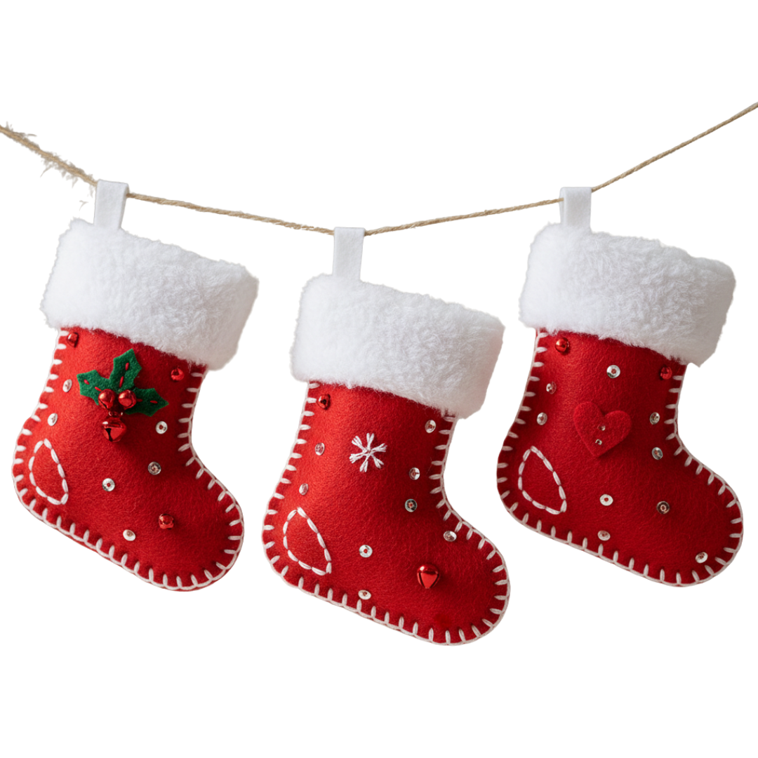 Coleção de Natal Artesanal | Decoração em Feltro