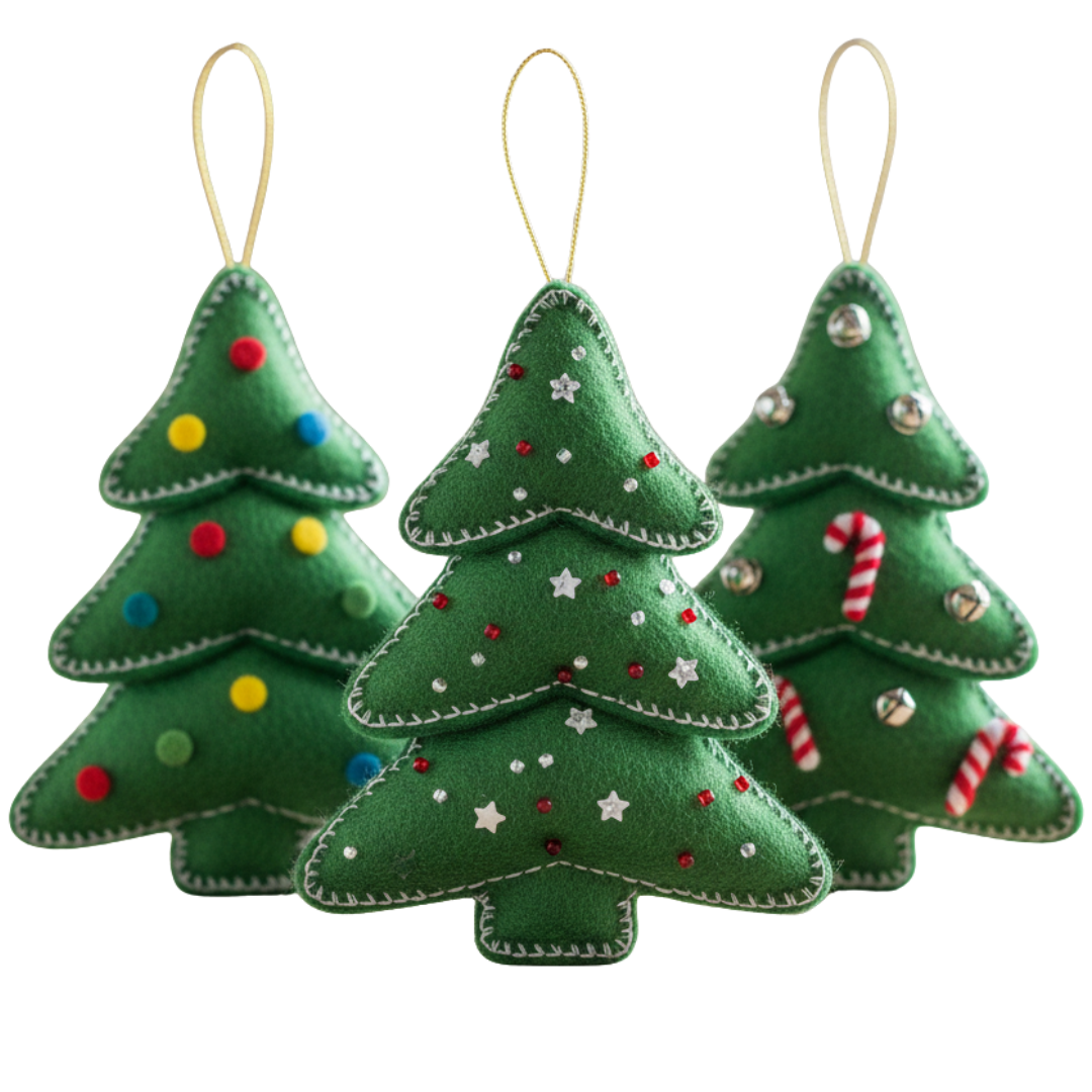 Coleção de Natal Artesanal | Decoração em Feltro