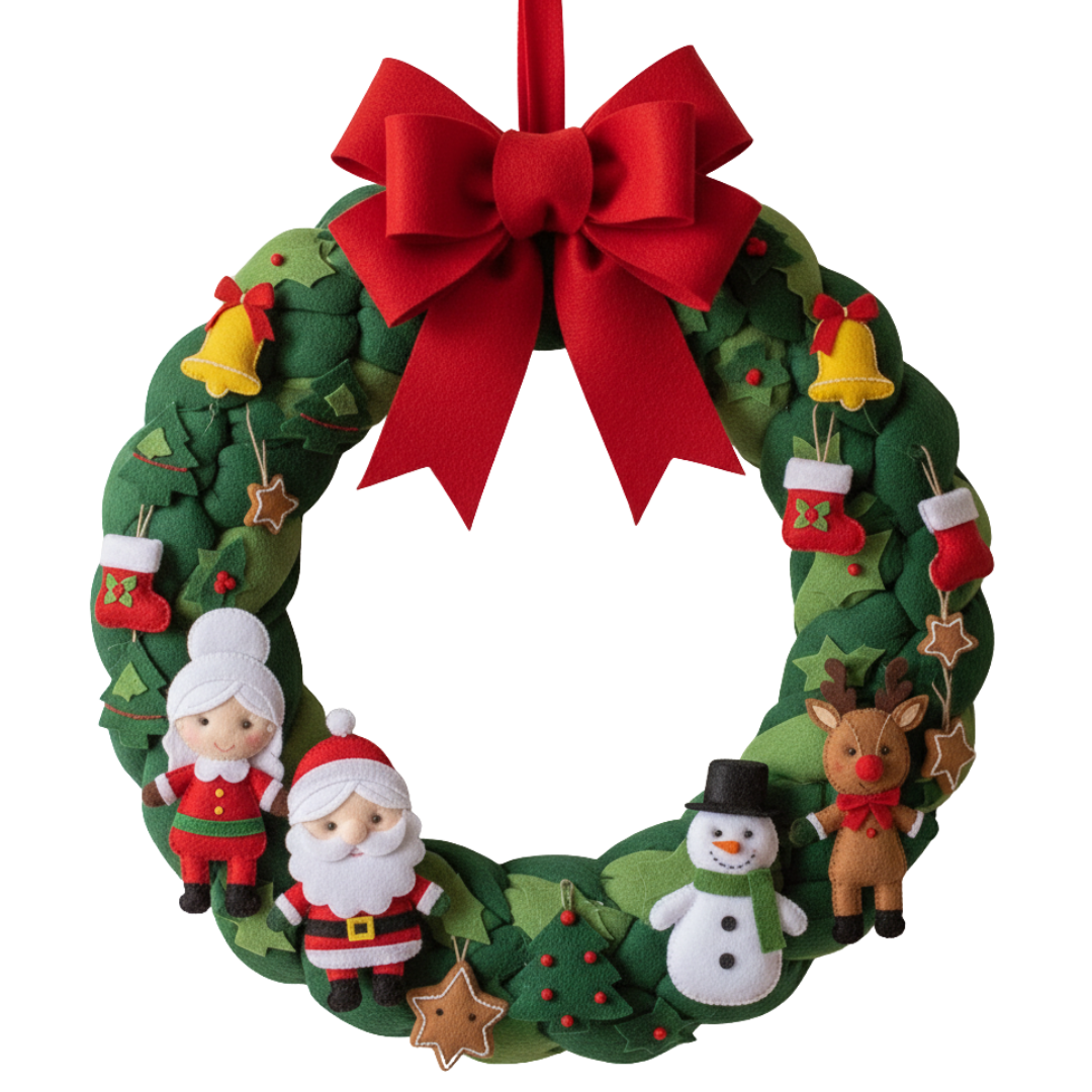 Coleção de Natal Artesanal | Decoração em Feltro