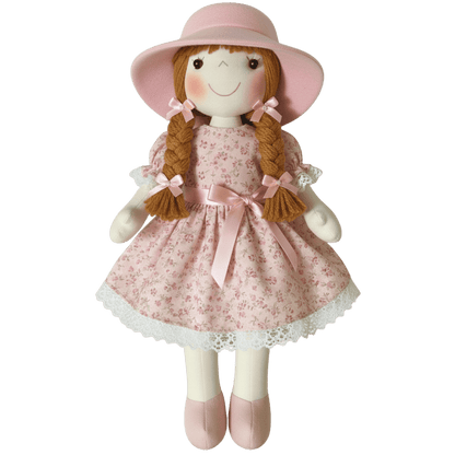 Boneca de Pano Artesanal Articulada Mia - 40 cm