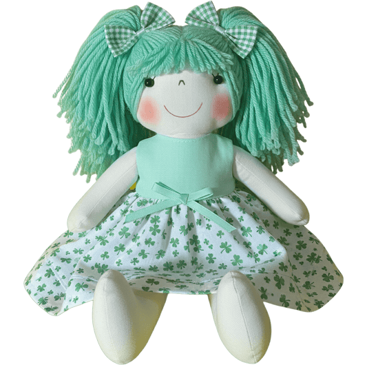 Mini Boneca de Pano Artesanal Lina - 35 cm