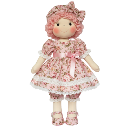 Boneca de Pano Artesanal Articulada Grande Sofia - 60 cm